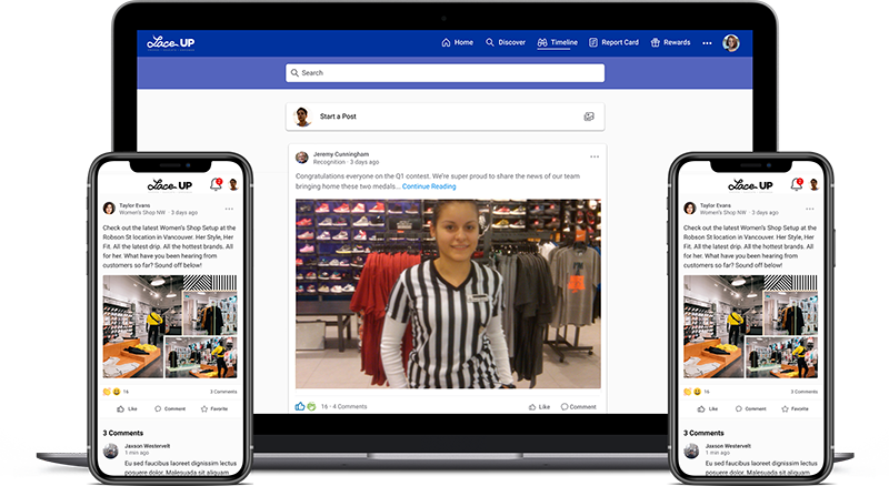 Foot Locker Lace UP screens for mobile and desktop