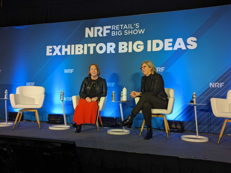 Nrf2024 Christine Tutssel Janis Leigh discussing Change Management