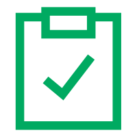 Clipboard with icon checkmark