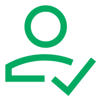 User with checkmark icon