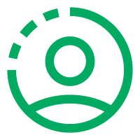 User in a circle