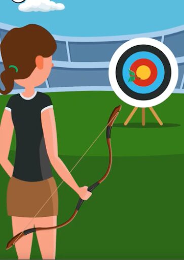 Archery summer game.