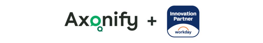 Axonify logo plus Workday innovation partner badge