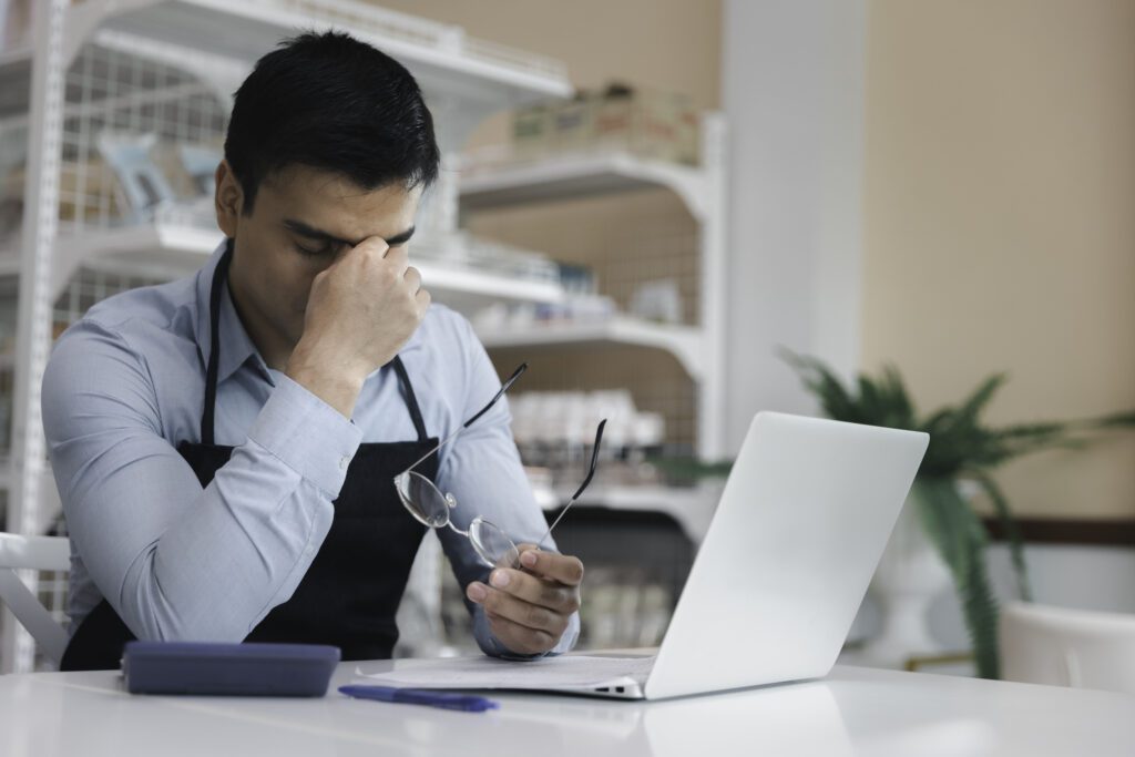 Business Commercial Bankruptcy Concept With Copy Space