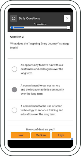 Confidence Based Training Screenshot
